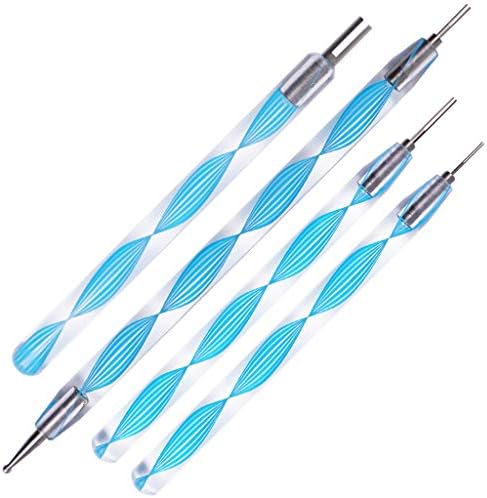 JUYA Quilling Tools Set, 4-Piece Assorted Slotted Rolling Tools, Blue by JUYACrafts
