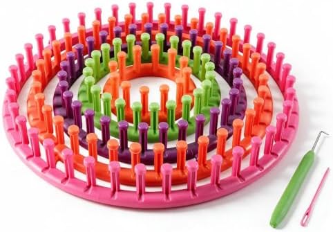 novelinks Round Knitting Looms Kit, Set of 5 Plastic Looms Knitting by novelinks