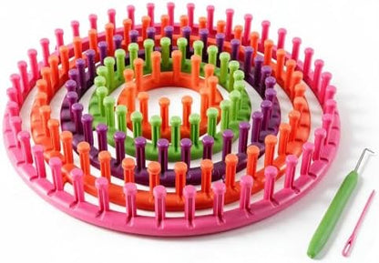 novelinks Round Knitting Looms Kit, Set of 5 Plastic Looms Knitting by novelinks
