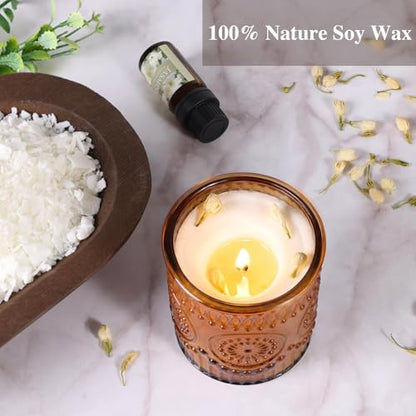 DARJEN Candle Making Kit for Beginners, 2 Jars Soy Wax Scented DIY Set - Image 4