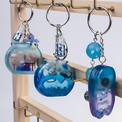 Resin Shaker Silicone Molds and Seal Films Casting Set Pack of 12 Enchanted Japanese Jewelry Charm Koinobori Mt Fuji Goldfish Bowl - Image 4