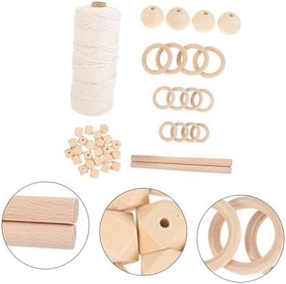 ABOOFAN DIY Macrame Kit Cotton Rope Craft Supplies for Wall Hanging Tapestry Unique Macrame Tapestry Material for Adults Beginners - Image 7