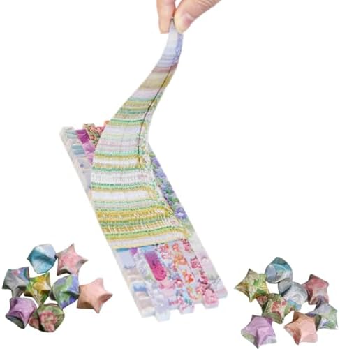 Star Origami Paper, DIY Origami Paper Star Strips (Floral Print540 sheets) - Image 2