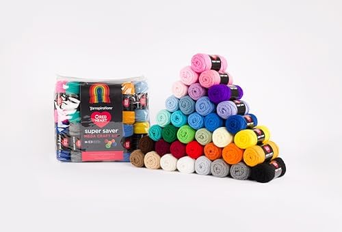 Red Heart Mega Craft Kit, Yarn for Crocheting and Knitting - Image 4
