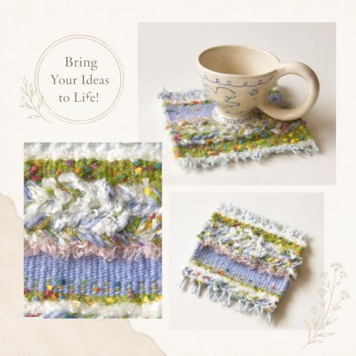 Weaving Loom for Adults & Kids - Weaving Loom Kit | Beginner-Friendly Table Loom & Lap Loom with Yarn, Canvas Tote Bag,Tools & Instructions | Wooden Loom for Multicraft Projects (15.8 x 11.8 inches) - Image 3