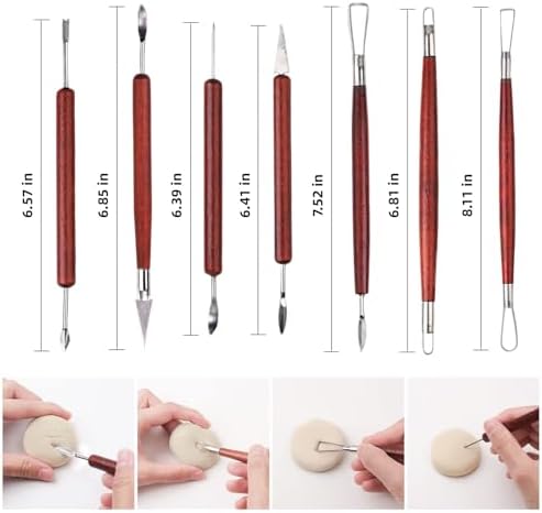 18pcs Clay Sculpting Tools, Basic Polymer Clay Pottery Carving Tool Kit - Image 3