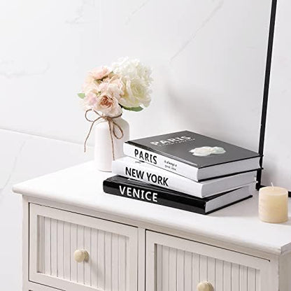 Decorative Books for Home Decor, 3 Pcs Coffee Table Books Decor, Faux Book for Decoration, Designer Fashion Book Decor Set for Living Room, Table, Shelf(White) - Image 4