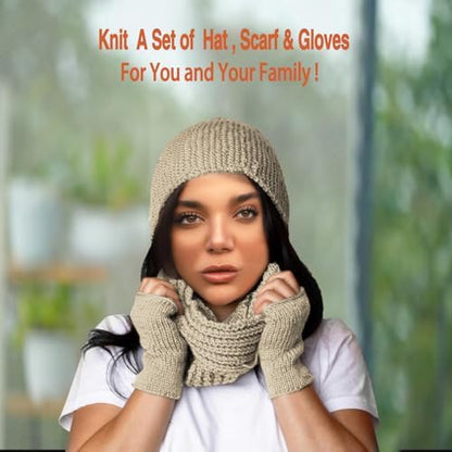 Kaaper Beginner Knitting Kit for Adults, Learn to Knit Crochet Starter Kit - Image 5