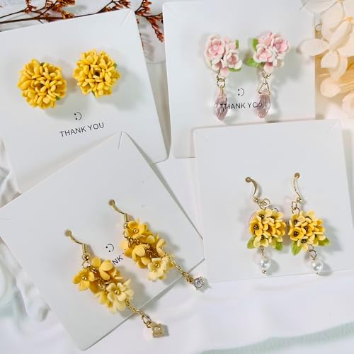 Xaekicr 4pcs Mini Flower Polymer Clay Cutters – Clay Earring Cutters for Floral Jewelry, Polymer Clay Molds for Handmade Accessories, Clay Tools for DIY Crafting - Image 2