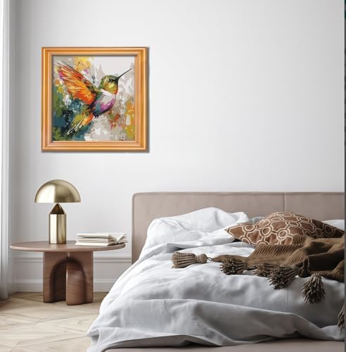 BYGFHLYW Animal Hummingbird Paint by Numbers Kit for Adults Beginners - Image 3
