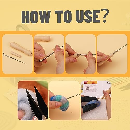 JUPEAN Needle Felting Kits for Beginners Adults Needle Felting Supplies - Image 5