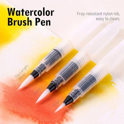Mini Watercolor Paint Set, Compact Travel Art Kit with 16 Colors - Image 5