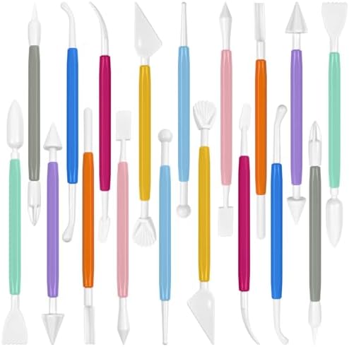 18PCS Double Ended Clay Sculpting Tools Set for Air Dry Polymer Clay Craft by Unknown