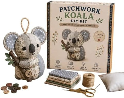 Diys Patchwork Animal Set for Adults Beginners Precuts Floral Fabric Sewing Set with Tools & Stuffing to 3D Plush by Unknown