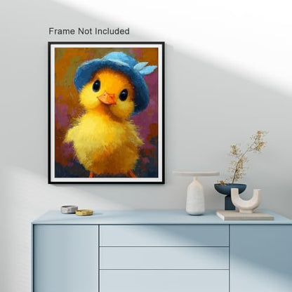 Natuyalo Yellow Duck Paint by Numbers for Adults Paint by Numbers Kit for Adults Beginners, Animals DIY Acrylic Painting on Canvas Easy for Gift Home Wall Decor 16x20 inch - Image 3