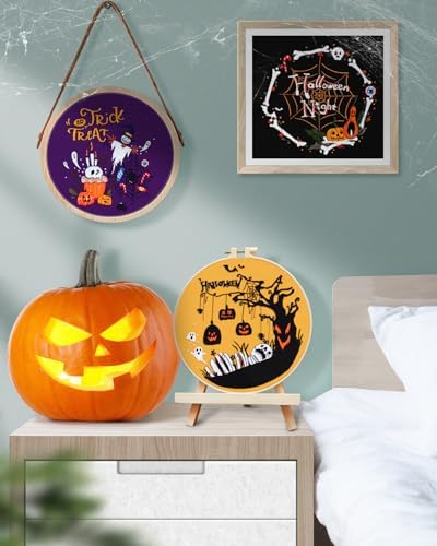 TINDTOP Halloween Embroidery Kit for Adult, Embroidery DIY Starter Kit - Image 6