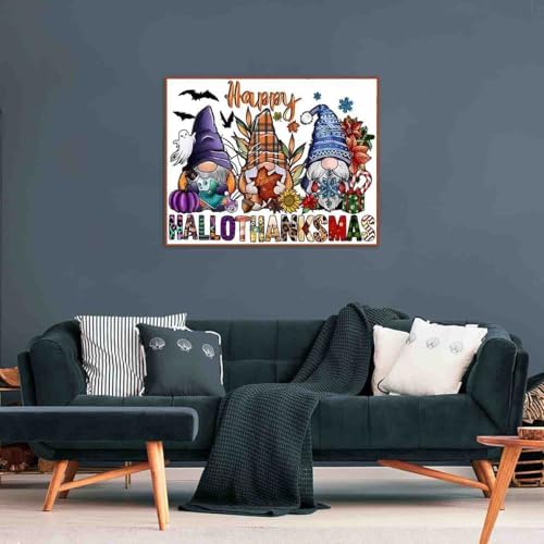 DYAIANGMU Gnome Stamped Cross Stitch Kit for Adults 15.7x11.8 inches - Image 4