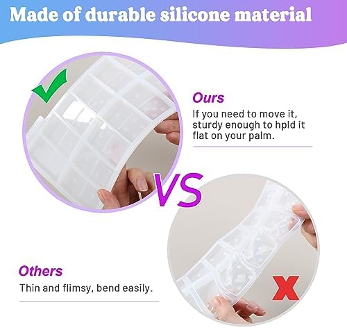 LET'S RESIN Resin Molds, Double 6 Domino Epoxy Mold Standard Size, Glossy Molds for Resin Casting, Silicone Molds for Epoxy Resin, UV Resina,Shiny & No Scratches & Durable - Image 3