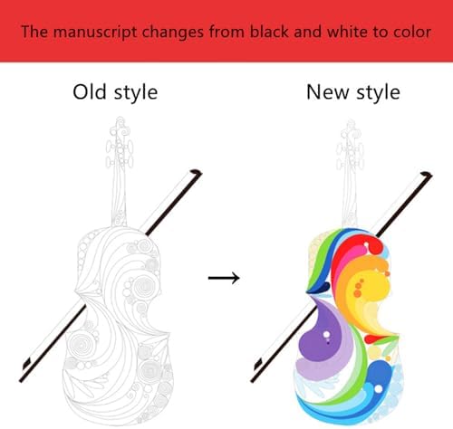 Violin Paper Quilling Kit Paper Quilling Adult Craft Great for DIY Craft Workshop, Home Decoration, Birthday Gift,Adult Friend interaction.It's Suitable for Adult and Craftsmen.Creative Stress Reliee. - Image 4