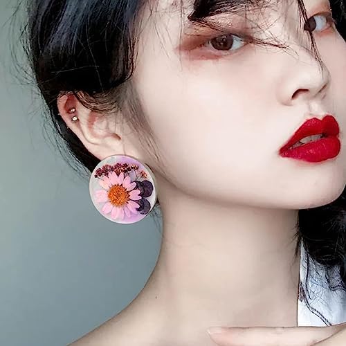 Attuslla 11 PCS Resin Earring Molds Silicone Jewelry Earring Molds Epoxy Resin Molds DIY Craft with Ear Hooks, Jump Rings for DIY Women Earrings, Pendants, Rings, Jewelry Craft Supplies - Image 4