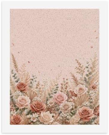 Paint by Numbers Kit for Adults Beginner Art Decor Blush Rose Meadow by Unknown