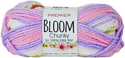Premier Yarns Bloom Chunky, Tulip, Bulky Weight, 3.5 oz, 109 Yards by Premier