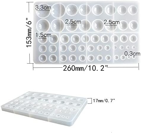 Round Cabochon Mold Resin Jewelry Molds Silicone Molds for Resin - Image 2
