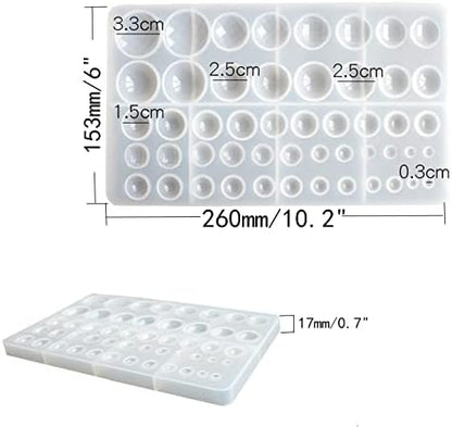 Round Cabochon Mold Resin Jewelry Molds Silicone Molds for Resin - Image 2