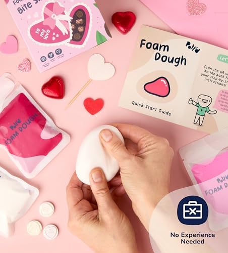 Pott’d Foam Dough Collectibles Air Dry Clay Kit for Adults, DIY Crafts Includes Clay Tools, Colourful Foam Clay, Guides for Mini Food Characters, Plant Projects and Date Night Creations - Image 4