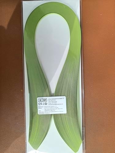 ODETOJOY Quilling Paper Strips 3mm Paper Quilling Set 120pcs Quilling Strips 1/8inch Single Color Star Origami Paper DIY Hand Crafts Chartreuse - Image 5