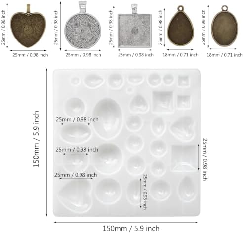 Resin Jewelry Making Kit with Mold Pendant Trays for DIY Crafts - Image 2