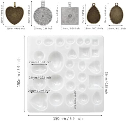 Resin Jewelry Making Kit with Mold Pendant Trays for DIY Crafts - Image 2