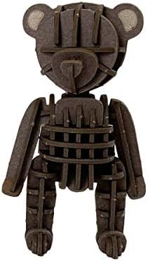 Teddy Bear Brown Paper 3D Puzzle - Laser Cut Miniature Animal Craft Kit for Kids and Adults - Birthday Gift and Party Favor for Puzzle and Origami Paper Craft Enthusiasts - Image 6