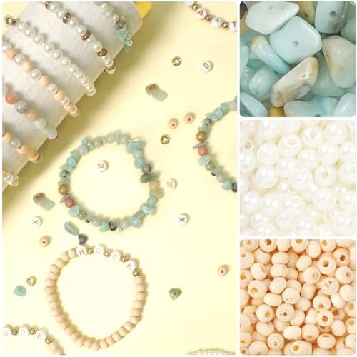 Jewelry Making Supplies Kit, Bracelet Making Kit, Natural Stone Beads - Image 4