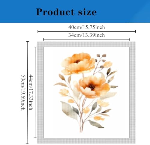 CISDKK Nature Embroidery,Cross-Stitch Kits for Beginners,Neutral Abstractfor a Modern Minimalist Home Soothing and Sophisticated Contemporary Abstract Art,11CT,13.39 * 17.33 inch - Image 2