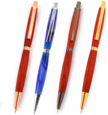 10 Packs Slimline Woodturning Pencil Kits (Chrome) - Image 3