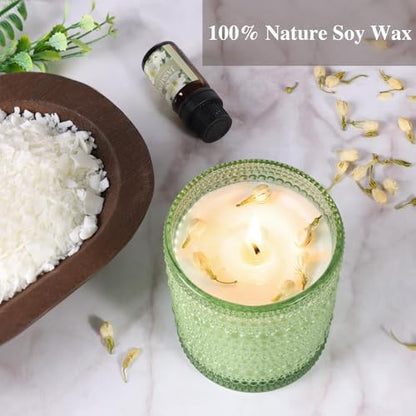 DARJEN Candle Making Kit for Beginners, 2 Jars Soy Wax Scented DIY Set - Image 5