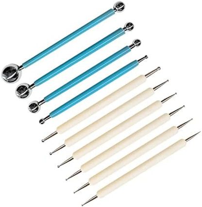 10Pcs Dotting Tools, Ball End Dot Art Tools for Rock Painting, Pottery Clay Modeling Embossing Art Mandala by HSYMQ