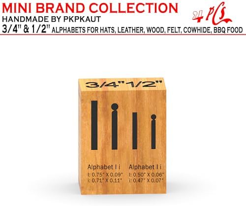 4Pcs Letters Branding Iron for Wood, Leather Branding Stamp (I i) - Image 2