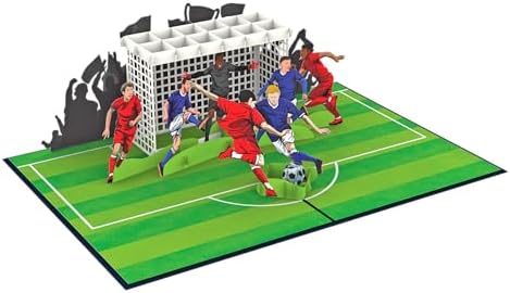iGifts And Cards Soccer Stadium 3D Pop-Up Card Player Coach Birthday 5"x7" - Image 5