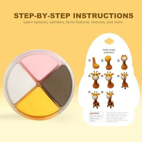 Aestd-ST Air Dry Clay Kit - Animal Theme, Modeling Clay for Kids - Image 3
