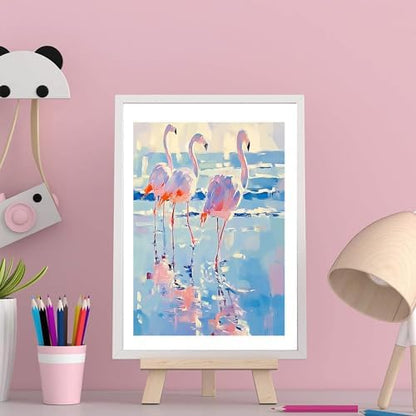 NDNXYXGS Paint by Numbers Kits for Adults,Animals DIY Painting Kit on Canvas,Flamingo Color by Numbers,Large Adult Paint by Number for Wall Decor and Gifts (Crane) - Image 6