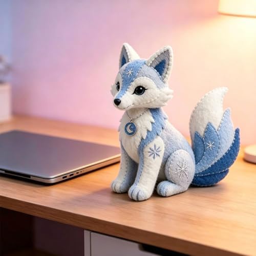 Arctic Winter Guardians DIY Patchwork Kit, Felt Animal Sewing Kit for Beginners, 3D Stuffed Animals Mythical Creature for Adult, Pre-Cut Handmade Craft Kit for Home Decor & Creative Gift (Color6) - Image 7