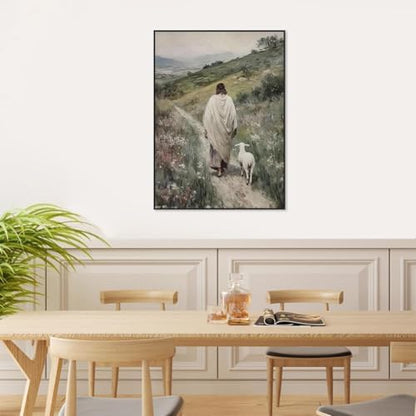 Jesus and Lamb Paint by Numbers Kit for Adults Beginner (Without Frame) - Image 3
