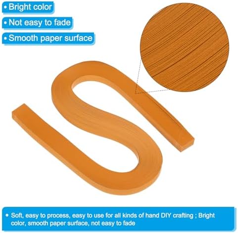 PATIKIL 120pcs Quilling Strips Paper 3/8"(10mm) 21"(54cm) Origami Paper Quilling Strip for Art DIY Hand Craft Christmas, Khaki - Image 3