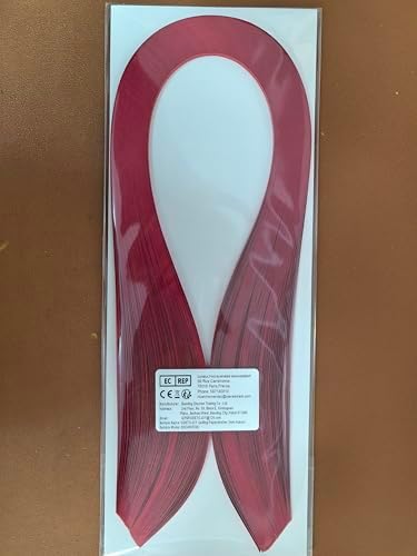 ODETOJOY Quilling Paper Strips 3mm Paper Quilling Set 120pcs Quilling Strips 1/8inch Crimson Single Color Star Origami Paper DIY Hand Crafts (Auburn) - Image 5