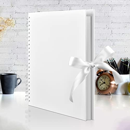 GOTIDEAL 12 x 12 Inch Scrapbook Album with 10 Metallic Markers, White - Image 6