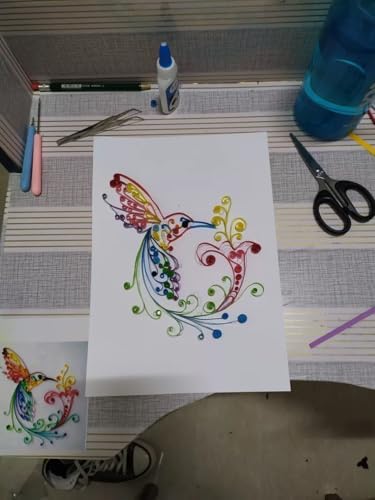 Bird Paper Quilling Kit Paper Quilling Adult Craft Great for DIY Craft Workshop, Home Decoration, Birthday Gift,Adult Friend interaction.It's Suitable for Adult and Craftsmen.Creative Stress Reliee. - Image 4