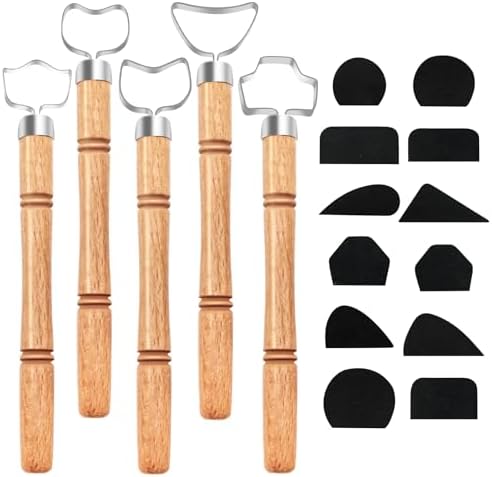 GeryVtee Pottery Mug Handle Tool Set Clay Carving Tools for Craft Projects by Unknown