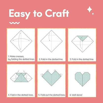 MozArt Japanese Origami Paper 120 Sheets 6x6 Folding Kit Kids Adults - Image 6